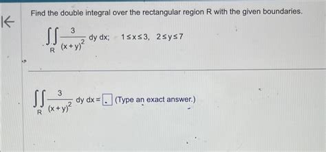 Image result for Double Integral Over a Rectangular Region Formula