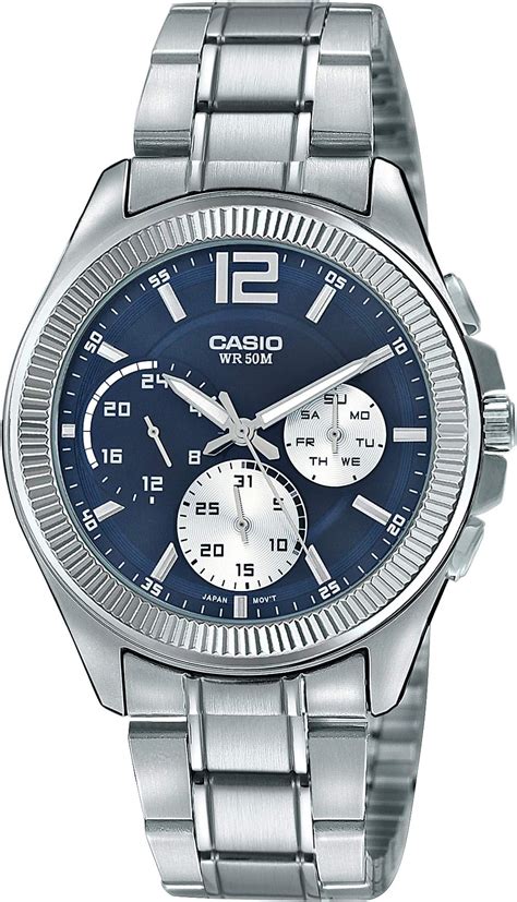 Casio Enticer Men's Blue Dial Analog Watch MTP-E305HD-2AVIF(A1660 ...