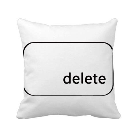 Buy Set of 2 Keyboard Symbol Delete Square Throw Pillow Insert Cushion ...