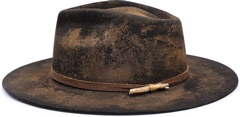 Buy Vintage Fedora Firm Wool Felt Panama Hat Classic Rancher for Men ...