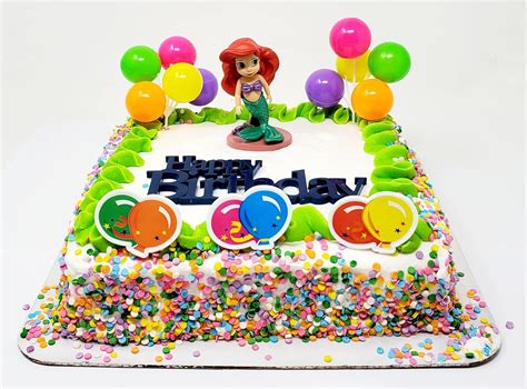 Buy Little Mermaid 7 Piece Princess Ariel Toddler Cake Topper Set ...
