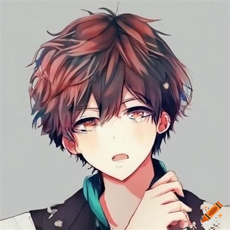 Cute anime boy on Craiyon
