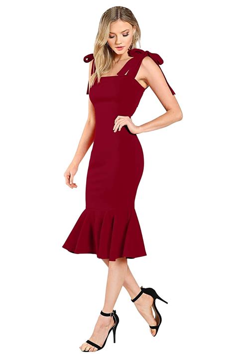 Buy ILLI LONDON Women's Bodycon Dress (Maroon, Small) at Amazon.in