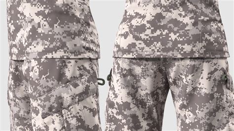 3D model Black Female Soldier Military ACU Uniform Fur | 3D Molier ...