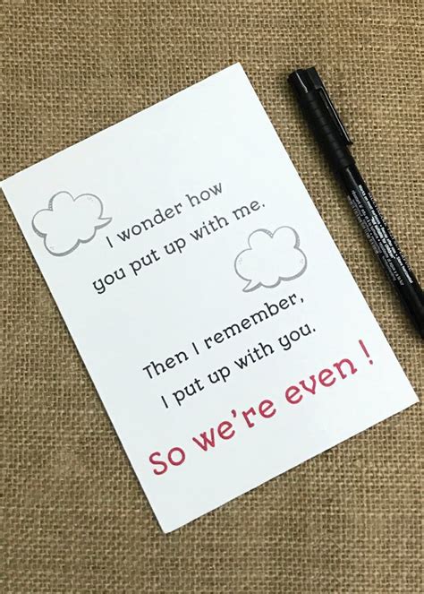 Get "We're Even" Card With Envelope at ₹ 200 | LBB Shop