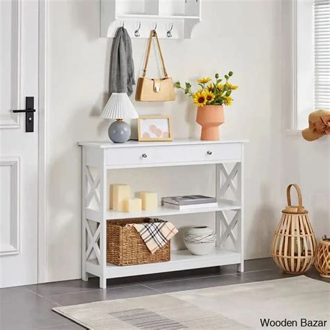 Badrig Console Table in teak wood | Wooden Bazar
