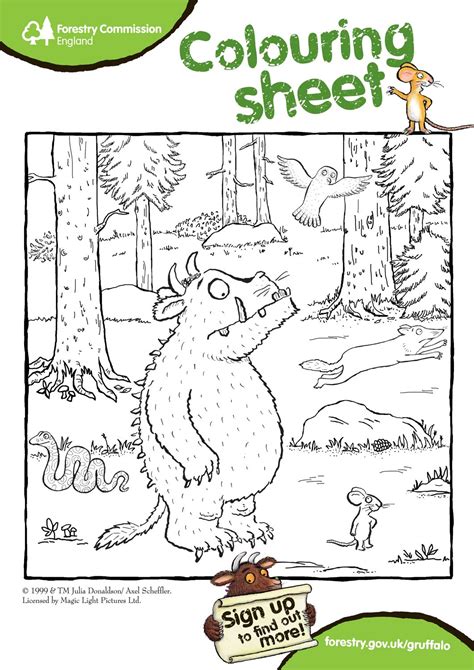 Pin by Els Van Eetvelde on Gruffalo | Free kids coloring pages, School ...