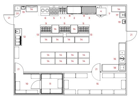Kitchen Floor Plan With Dimensions