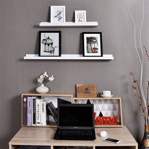 Photo Ledge Picture Display Floating Shelf | Floating wall shelves, Floating wall shelves white ...