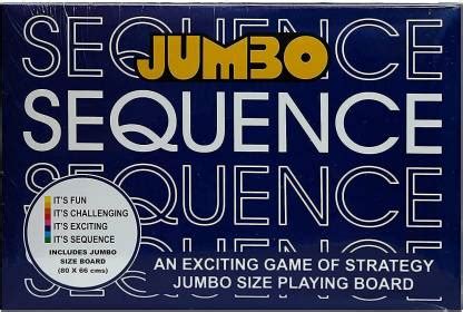 Jumbo Sequence Original (IMPORTED FROM USA) Party & Fun Games Board ...