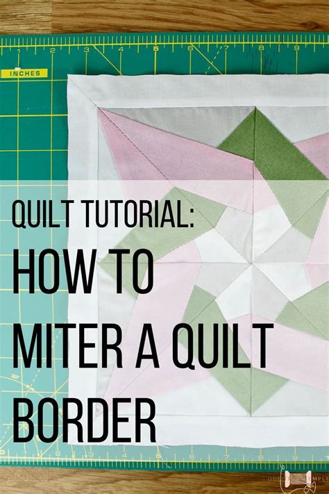 Rezultat imagine pentru Mitered Quilt Border Tutorial