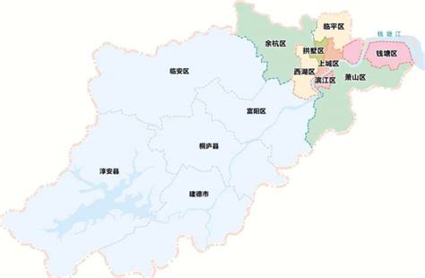 杭州地图图片