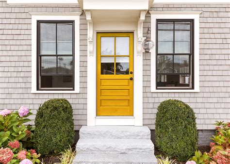 Top 10 Front Door Colors for Gray Houses | Fixr