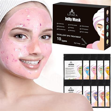 LIVACA Jelly Mask For Facials - Professional 10 Treatments India | Ubuy