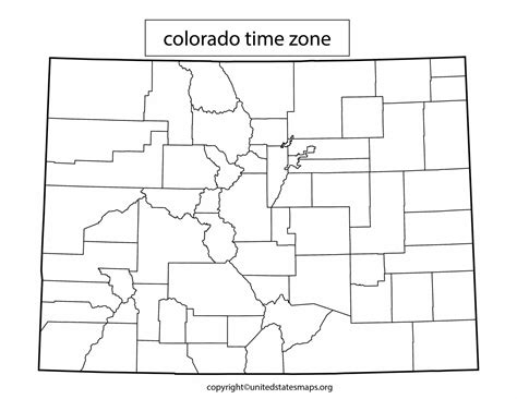 Colorado Time Zone Map | Mountain Time Zone Map Colorado