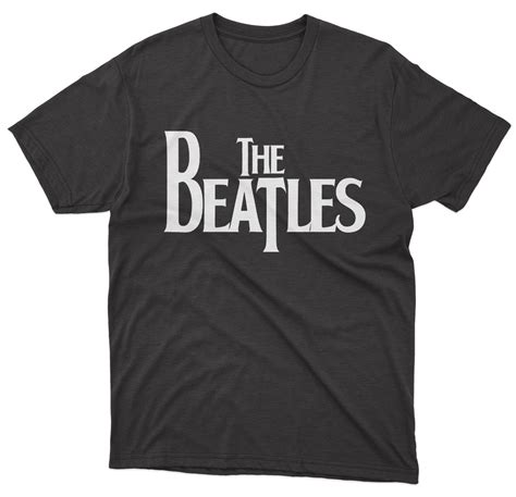 The Beatles Black T-Shirt - Unisex - 100% Cotton - S | M | L | XL | XXL ...