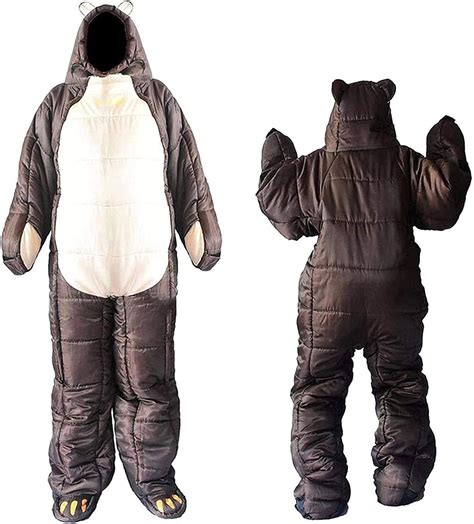 Adult Wearable Sleeping Bag Suit for Camping All Season Lightweight ...
