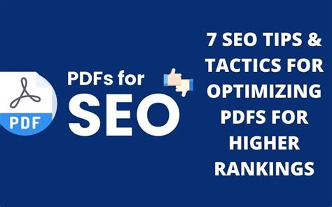 7 SEO Strategies To Take Your PDFs To Top Search Results