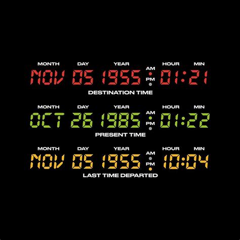 Tillbaka till framtiden Nov 5 1955 Last Time Departed Men's T-Shirt ...