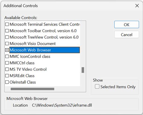 MS Access Edge Browser Control VBA 的图像结果