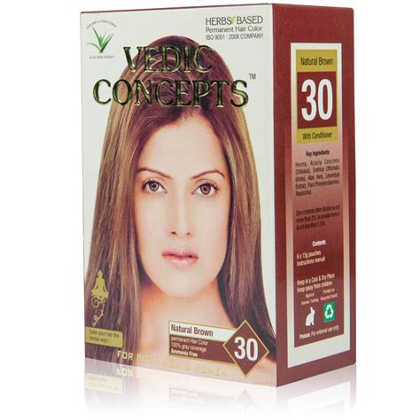 Vedic Concepts Herbs Based Hair Color - Natural Brown No. 30 – The ...