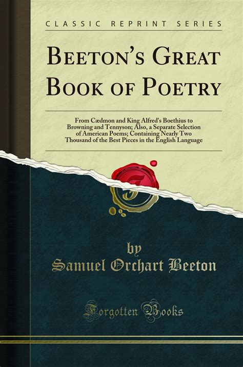 Buy Beeton's Great Book of Poetry: From Cædmon and King Alfred's ...