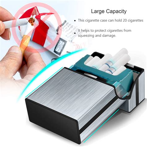 3 Packs Cigarette Case,Aluminum Cigarette Holder Cigarette Tin Metal ...