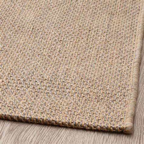 VODSKOV rug, flatwoven, natural/light grey, 170x240 cm (5'7"x7'10") - IKEA