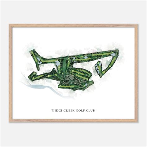 Widgi Creek Golf Club in Bend, Oregon - Classic Watercolor Map | Golfer ...