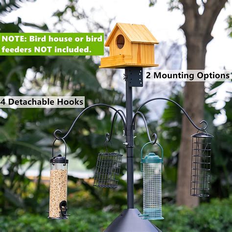 Red Barrel Studio Garden Bird House Pole For Outdoor,Heavy Duty Bird ...