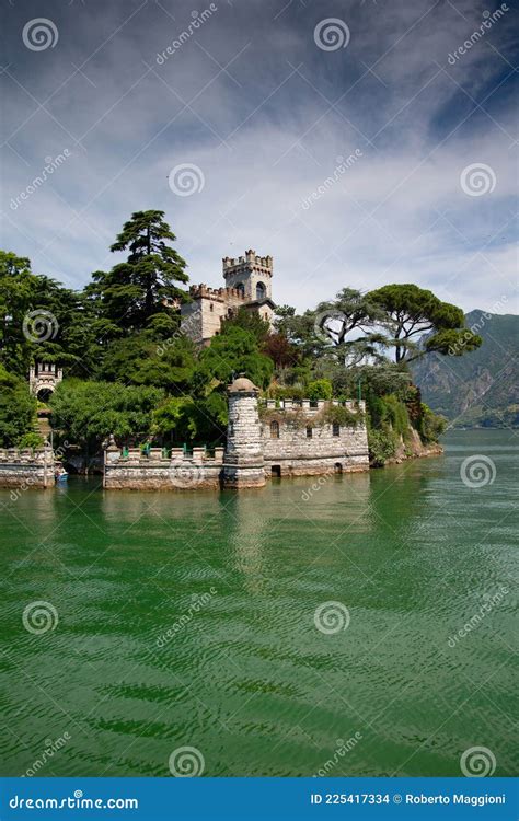 Lake Lago Iseo, Italy. Isola Di Loreto Island Editorial Stock Image ...