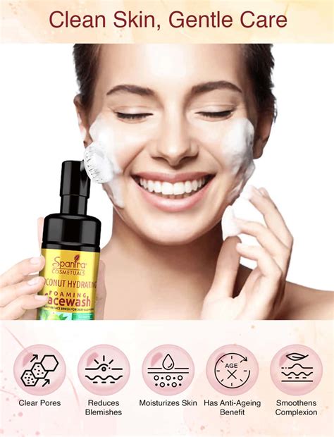 Buy SPANTRA COCONUT HYDARATING FOAMING FACE WASH,100ML Online & Get ...