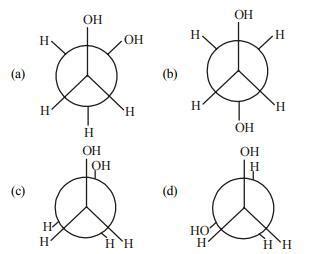 Which of the following conformers for ethylene glycol is most stable ...