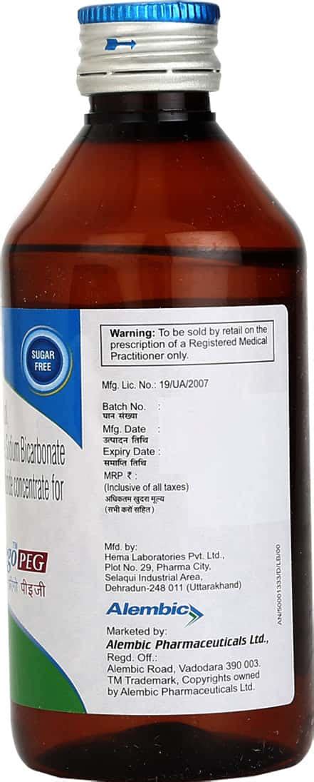 Buy FREEGO PEG SF SOLUTION 200ML Online & Get Upto 60% OFF at PharmEasy