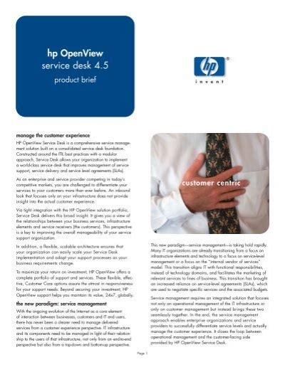 Image result for HP OpenView Service Desk
