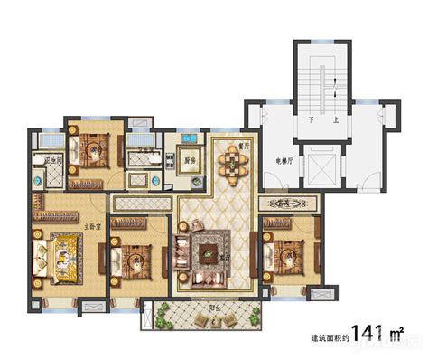两层别墅设计图首层141平方米-搜狐