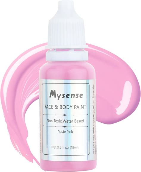 Amazon.com : Mysense Pastel Pink Face Body Paint,Water Based Washable ...