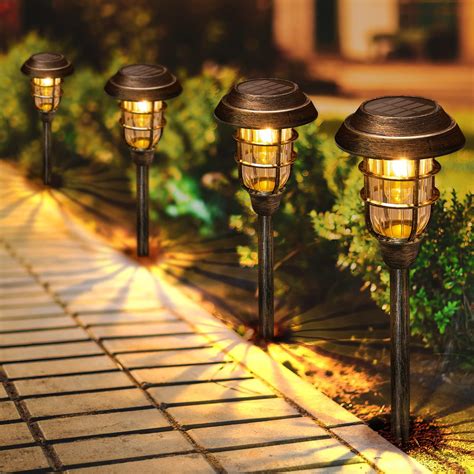 Acvoay Solar Pathway Lights Outdoor, 6 Pack Solar Lights Outdoor ...