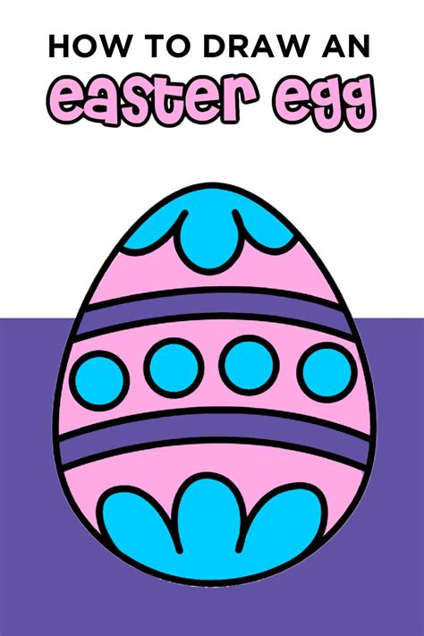How To Draw an Easter Egg - Easy Step By Step Tutorial