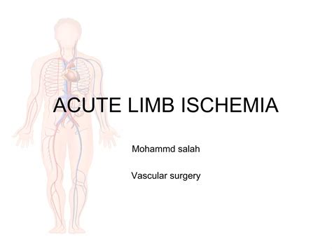 Acute limb ischemia | PPT