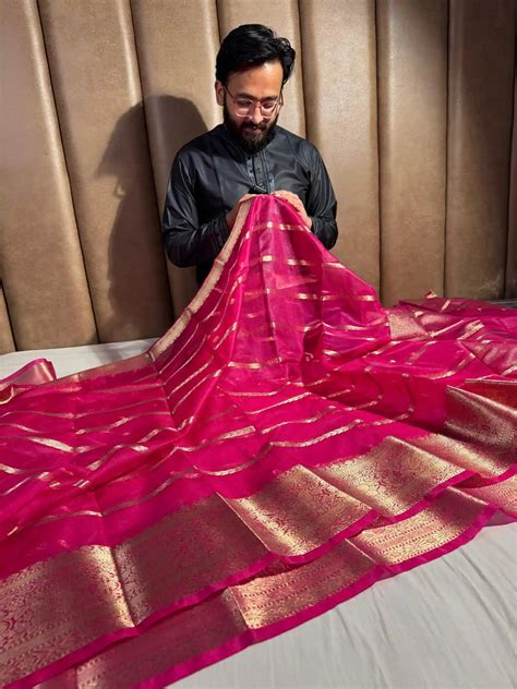 Buy Premium Organza Silk Saree Online – Unique Threads Sarees