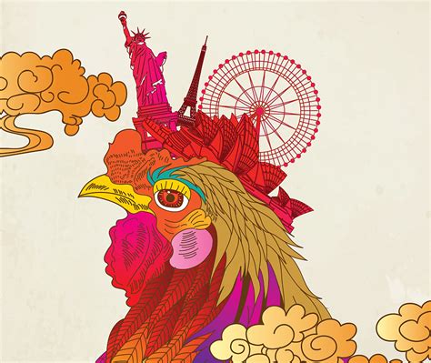原创作品：五彩公鸡迎新年h5|平面|海报|pinkmosquito - 原创作品 - 站酷 (ZCOOL)