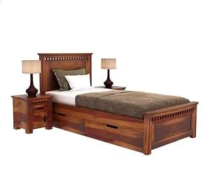 MANNAT ARTS Sheesham Wooden 6x4 Ft Bed Single Size Cot for Bedroom ...