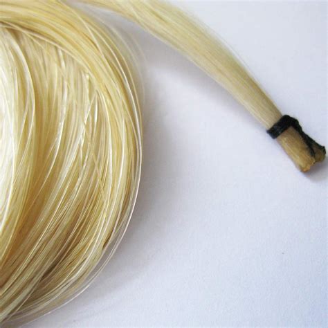 JinQu two hanks 31 inch natural white Mongolian Horse Hair AA level fit ...