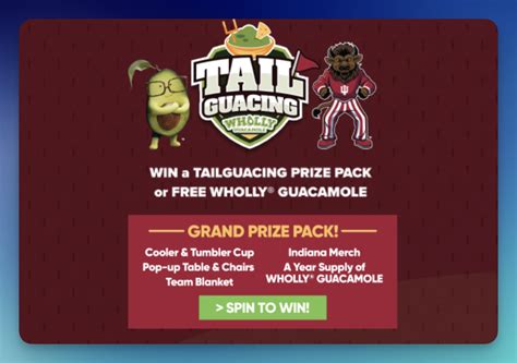 Wholly Guacamole "Spin To Win" Instant Win Game (5,001 Winners ...