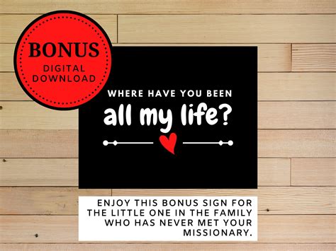 LDS Missionary Homecoming Airport Sign for Missionary Welcome Home Door ...