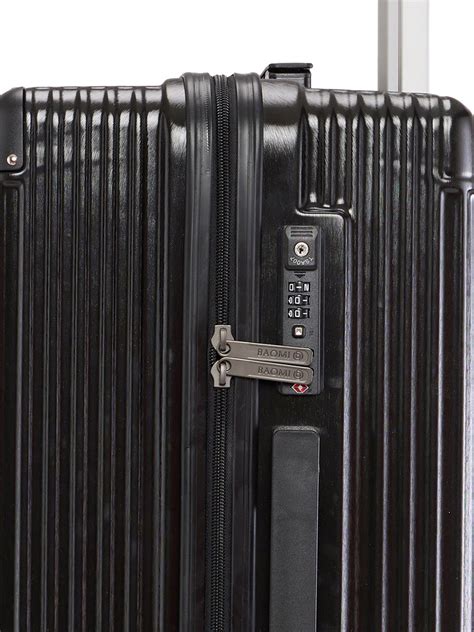 BAOMI SOLID GOLD Range Black Hard Medium Luggage