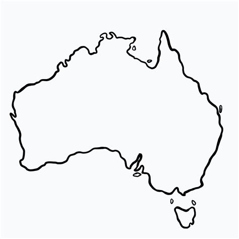 Map Of Australia To Draw