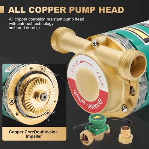 POWERENG 120W 115V Automatic Household Water Pressure Booster Pump ...