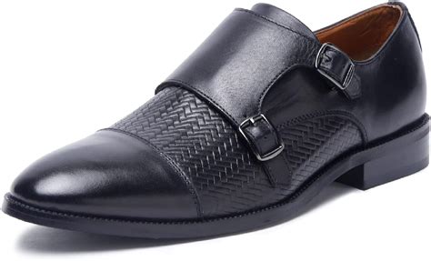 LOUIS STITCH Men Black Solid Italian Leather Formal Debys - Price History